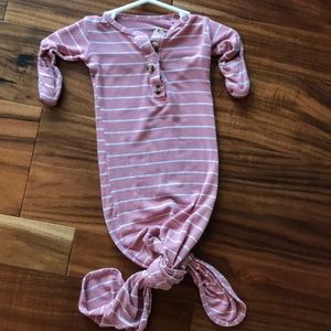 Lou Lou and company newborn gown (striped)